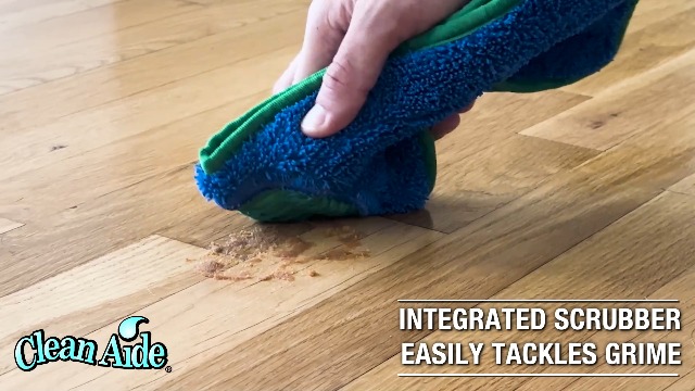 Image of CleanAide Twist Yarn Mop Pad with Spot Cleaning Scrubber, 18 Inches, 6 Pack