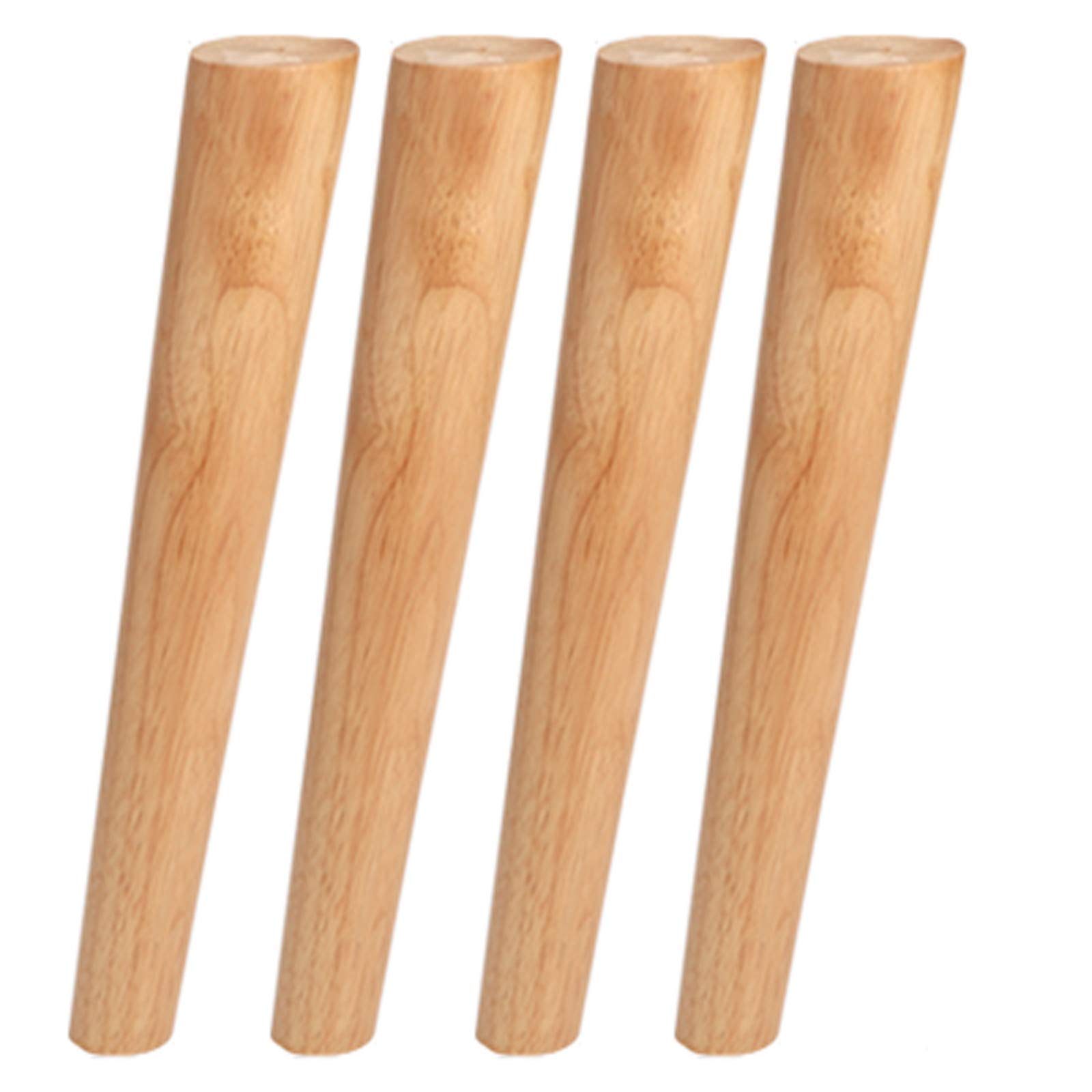 Patas de madera para sofás y mesas de salón juego completo de patas con placas inclinadas