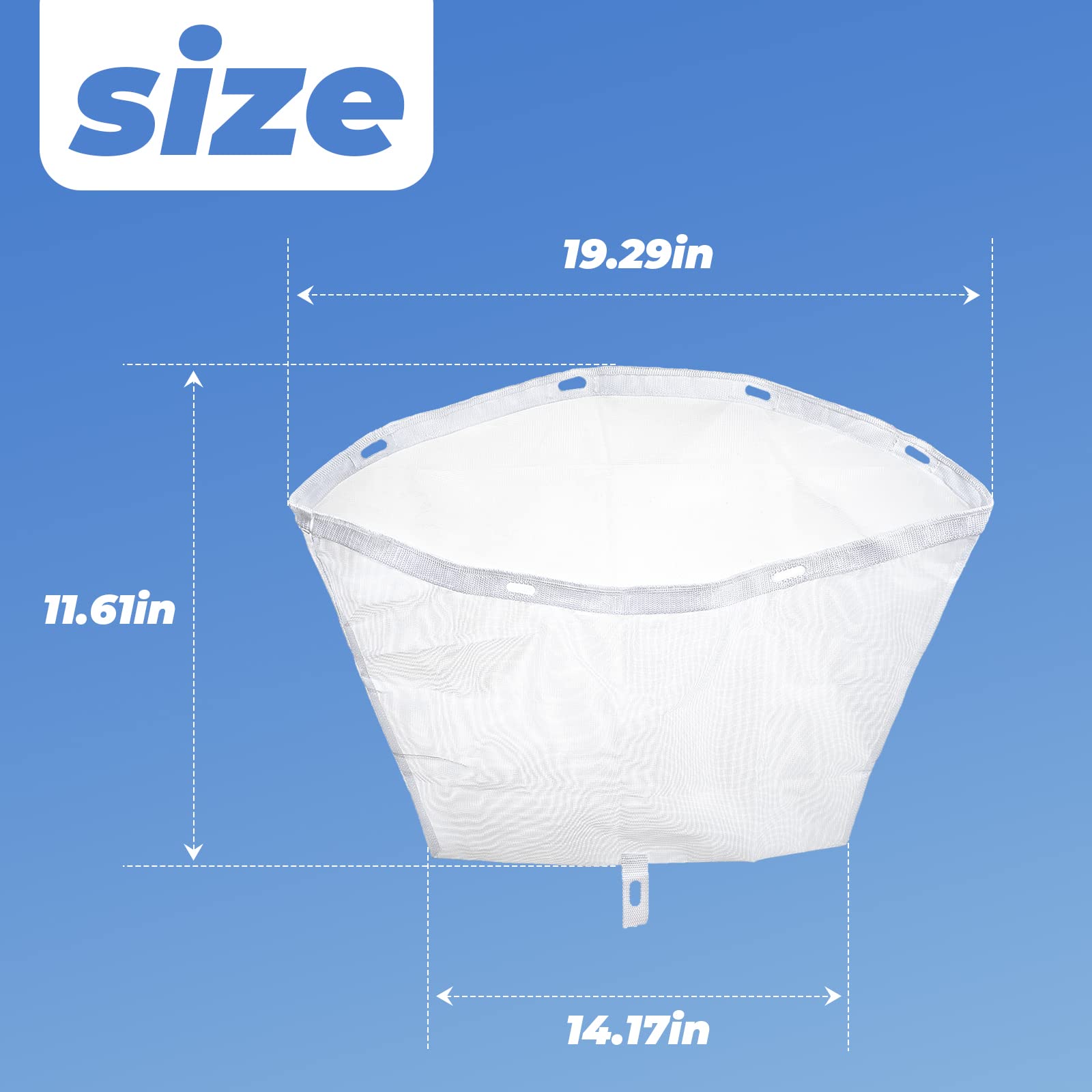 Alocs Debri 6570-392 Filet De Fixation Pour Ja-cuzzi 2002-2013 J-300 // 2007+ J-270 J-280 // 2008-2012 J-230 // 2011+ J-LX J-LXL Series Hot Tub Mesh Skimmer Avec 7 Trous De Fixation