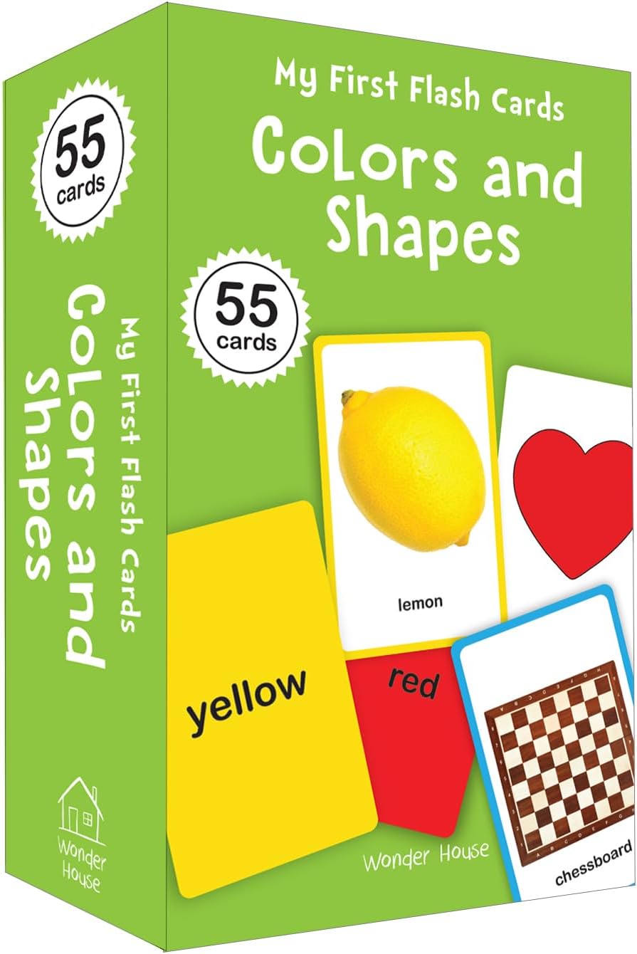 My First Flash Cards Colors And Shapes : 55 Early Learning Flash Cards For Kids