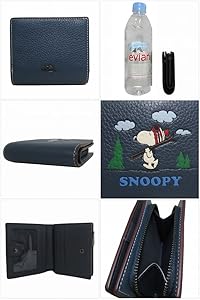 Amazon | [コーチ] 財布 二つ折り財布 レザー スヌーピー スキー