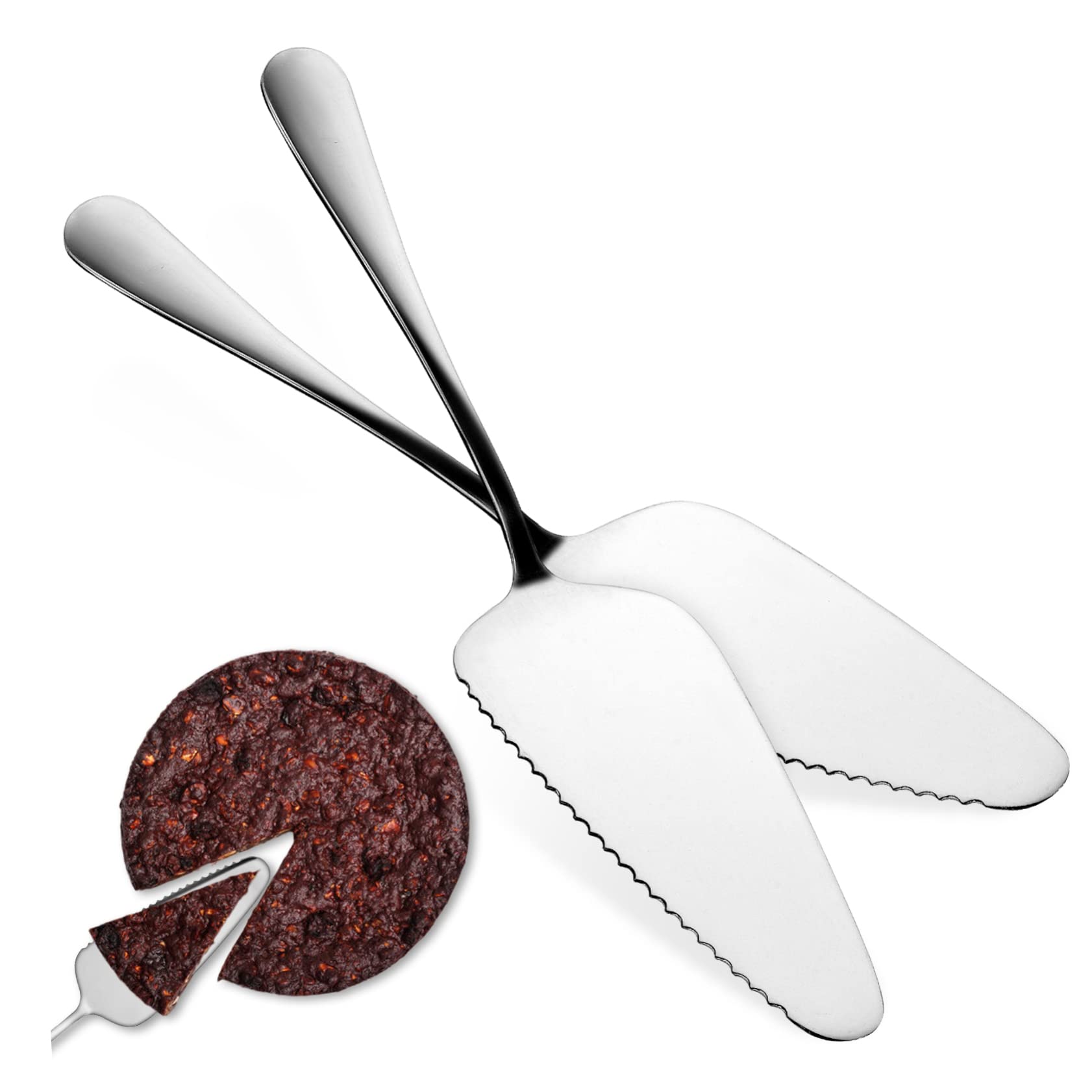 2pcs Cake Spatula Cake Server Spatula Pie Spatula Party Tableware Metal Cake Server Cake Server Wedding Pie Server Wedding Cake Serving Spatula Wedding Cake Server Pie Serving Tool