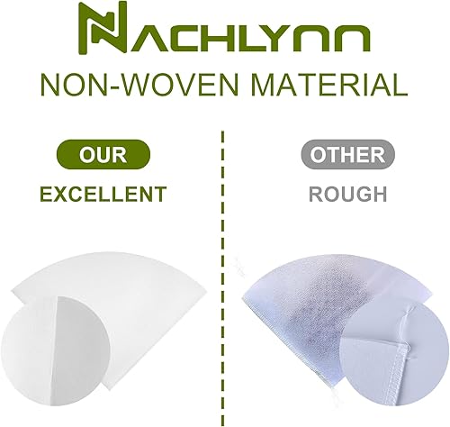 Miniatura 2 de Filtro de aceite para freidora, 100 unidades, filtro de aceite de cocina de 10 pulgadas, filtros de aceite de cocina, conos de filtro no tejidos,