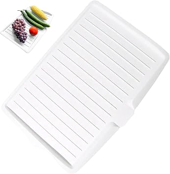 Dish Drain Board, Non-Slip Dish Drainer Mat, 18x12 Drain Boards for Kitchen Counter for Pots Pans Glass Bowls Fruit Vegetable Cooking Holder Tools, Drainer, Drainers for Kitchen Cou