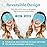 NEWGO Cooling Eye Mask for Puffy Eyes, Cold Eye Mask Eye Ice Pack for After Eyes Surgery, Tension Stress Relief, Itchy Eyes, Headaches, Dark Circles - Blue (Blue-2Pack)