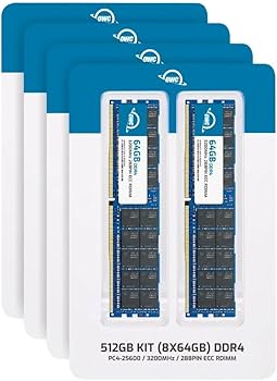 OWC 512GB (8x64GB) DDR4 3200MHz PC4-25600 CL22 2RX4 ECC Registered