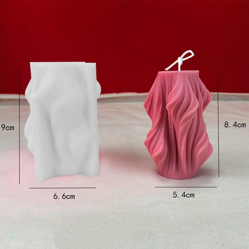 Cylinder Silicone Mold DIY Epoxy Resin Candle Mould Aromatherapy Candle Making Geometric Resin Gypsum Mold Decoration