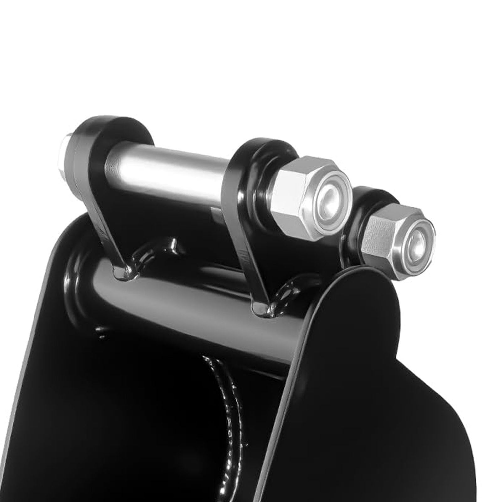 Asixxsix Mini Koparka Wąski łyżka do Kopania 200mm/7.87in | Średnica otworu z metalowymi zębami 0,98 cala, odległość między osiami 3,54 cala, odpowiednie dla mini koparek o wadze