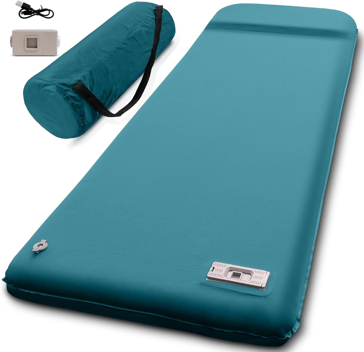 Amazon NYECHTO エアーマット キャンプ マット 電動ポンプ内蔵 【ワンボタン設定・使いやすい・楽に収納】インフレーターマット