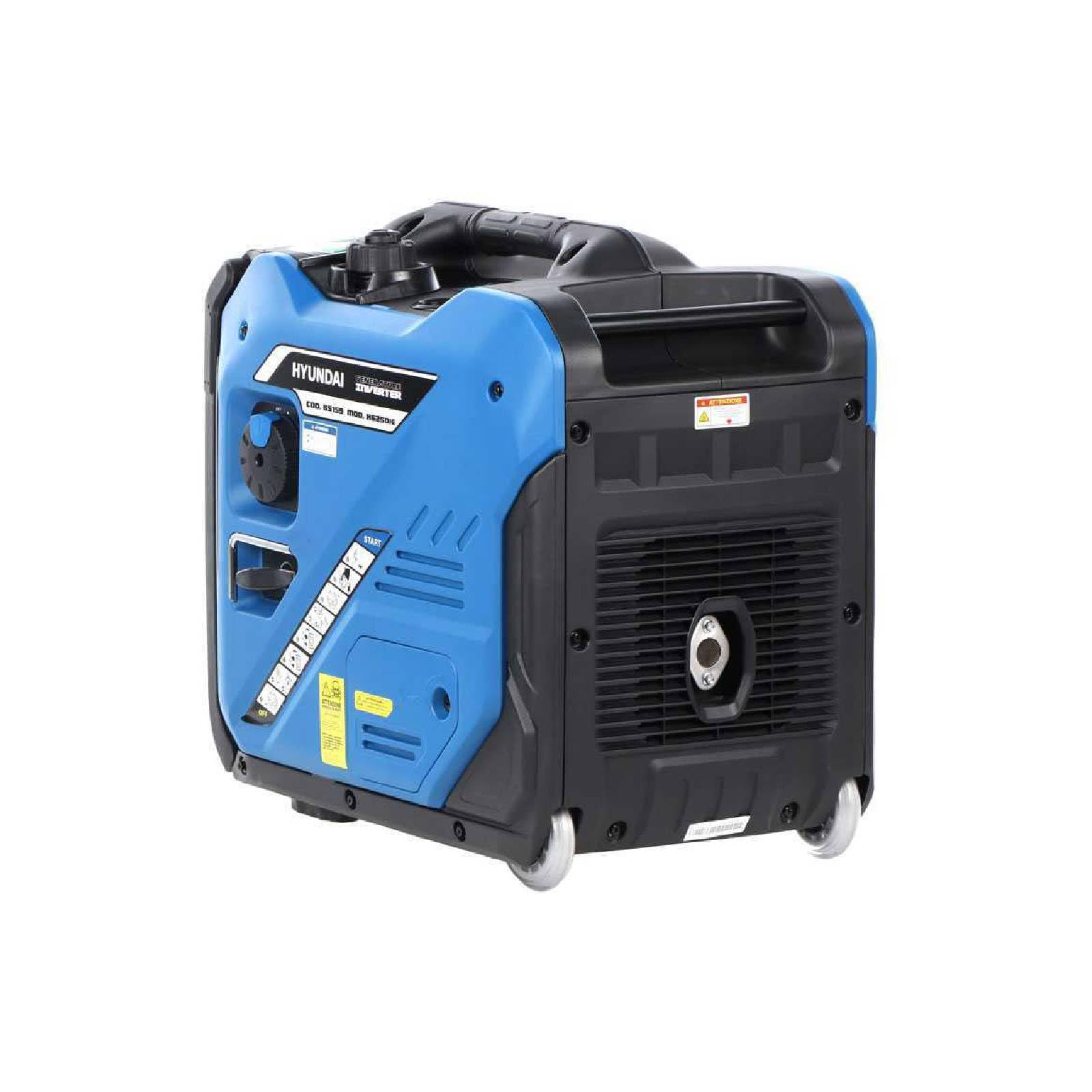 La zappa Generatore inverter "65159" di tipo silenziato con funzionamento a benzina e avviamento elettrico 5,0 KW Hp 5,4