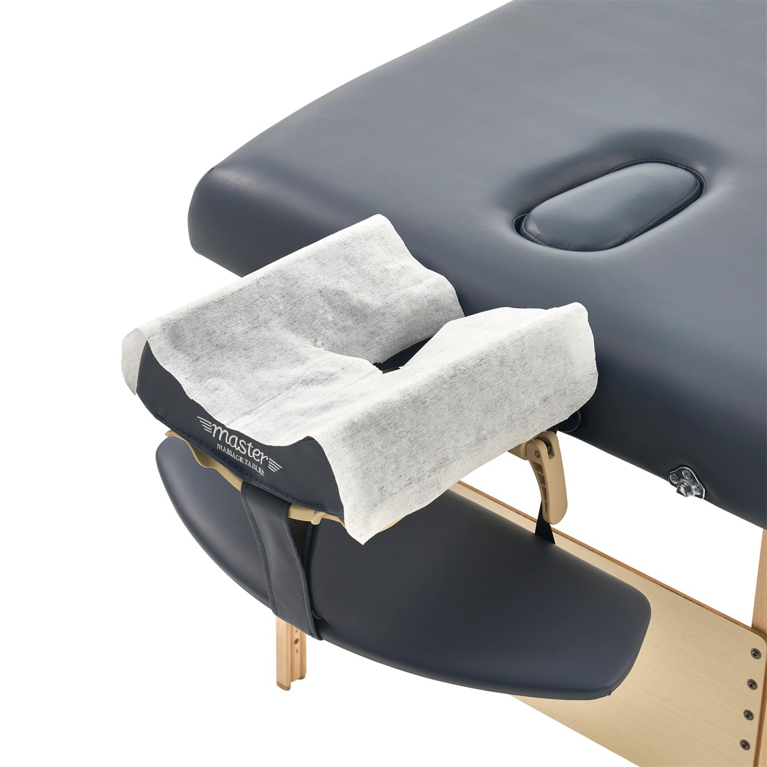 Master Massage Disposable Face Cushion Covers for Massage Couches (100 Pack), White