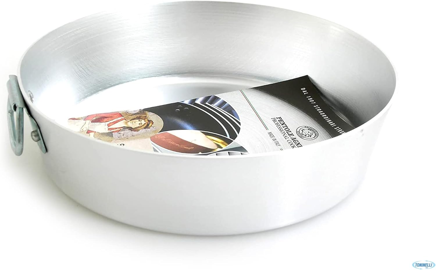 Pentole Agnelli Family Cooking Aluminium Conical Cake - Pan With Ring, Diameter 26 Cm.