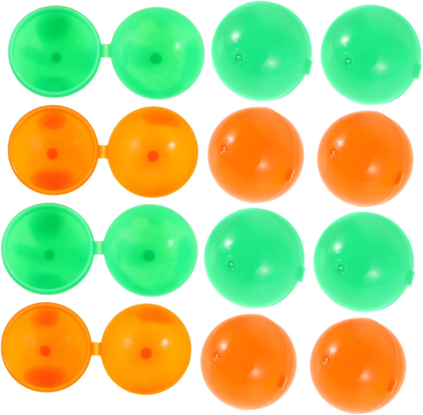 KOMBIUDA 25pcs Hollow Plastic Raffle Balls Fillable Lottery Balls for Bingo Party Games Lightweight Design for Schools Events and Carnival Activities