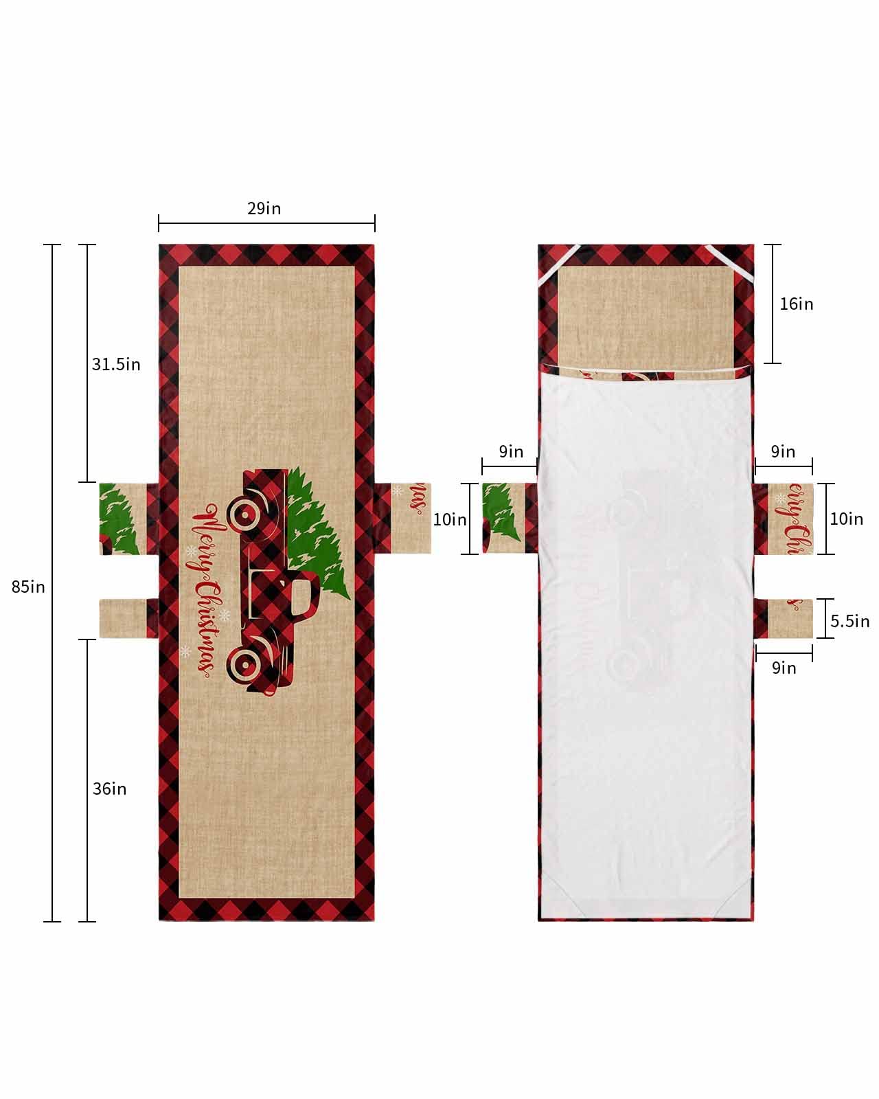 Christmas Chaise Lounger Cover with Pockets, Pool Lounge Chair Covers 85