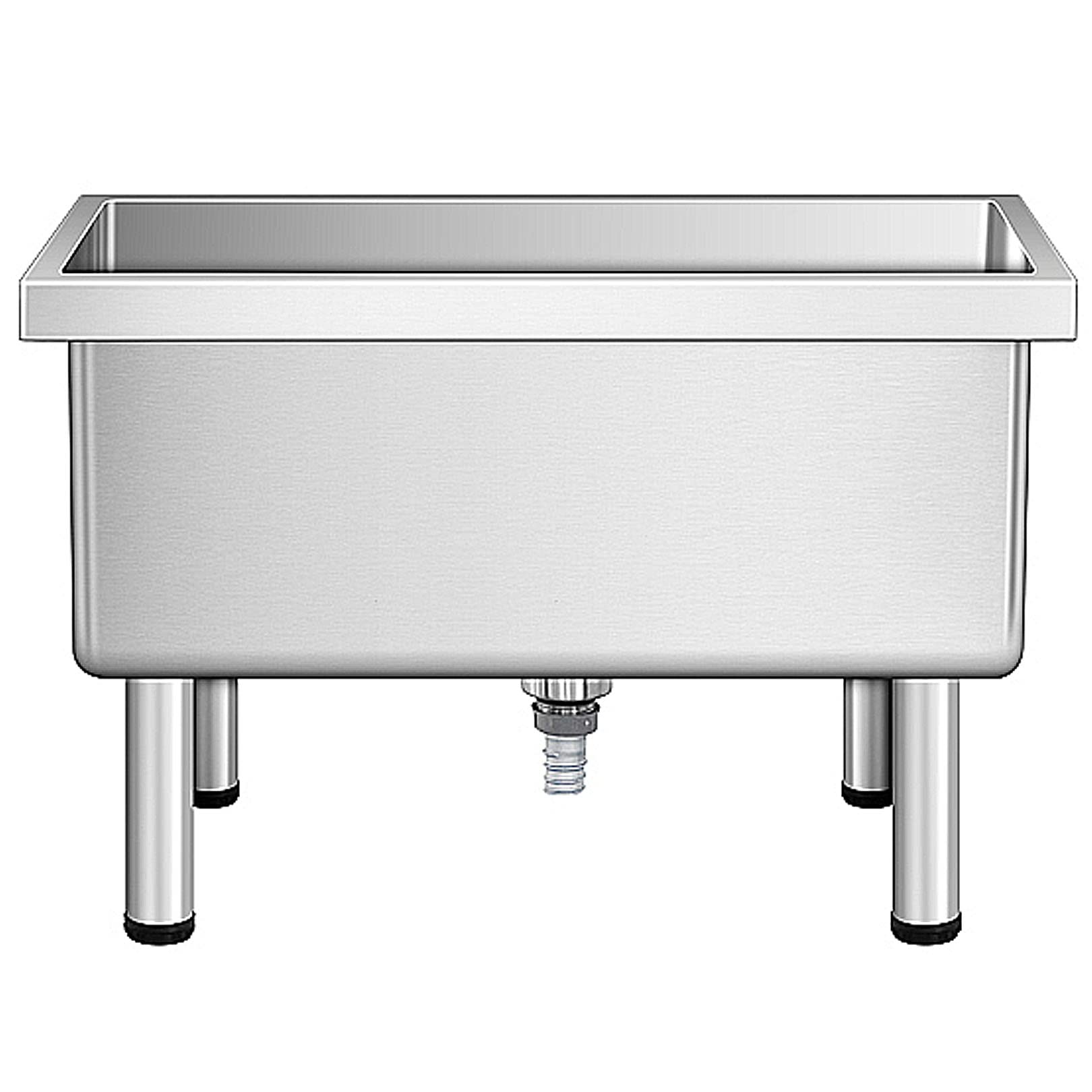 ASerZenith Floor Mount Mop Sink Mop Service Basin, Household Laundry Slop Sink Utility Tub Mop Pool With Strainer For Kitchen Restaurant Business,80Cm(31.5In)