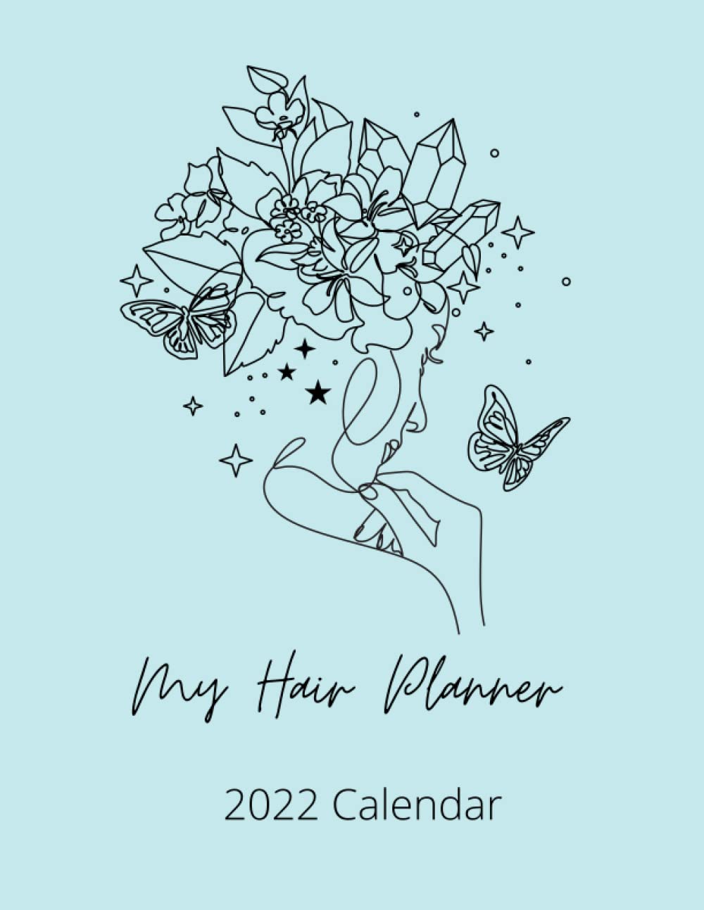 My Hair Planner 2022: Blue Cover