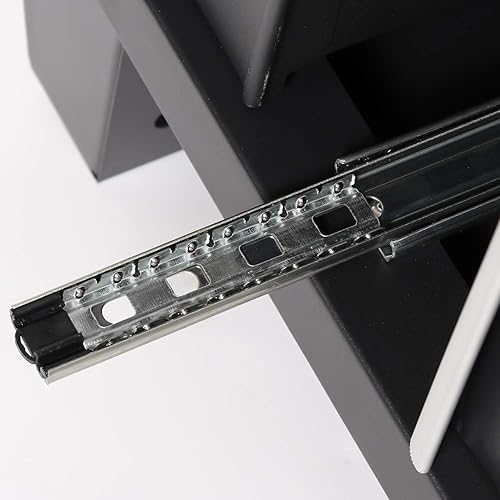 Miniatura 4 de Carro de herramientas de acero con ruedas y cajones de almacenamiento de 7 cajones (TZ37-BK)