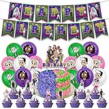 Zombies Birthday Party Supplies, Zombies Party Decorations Included Birthday banner, Cake Topper, Cu