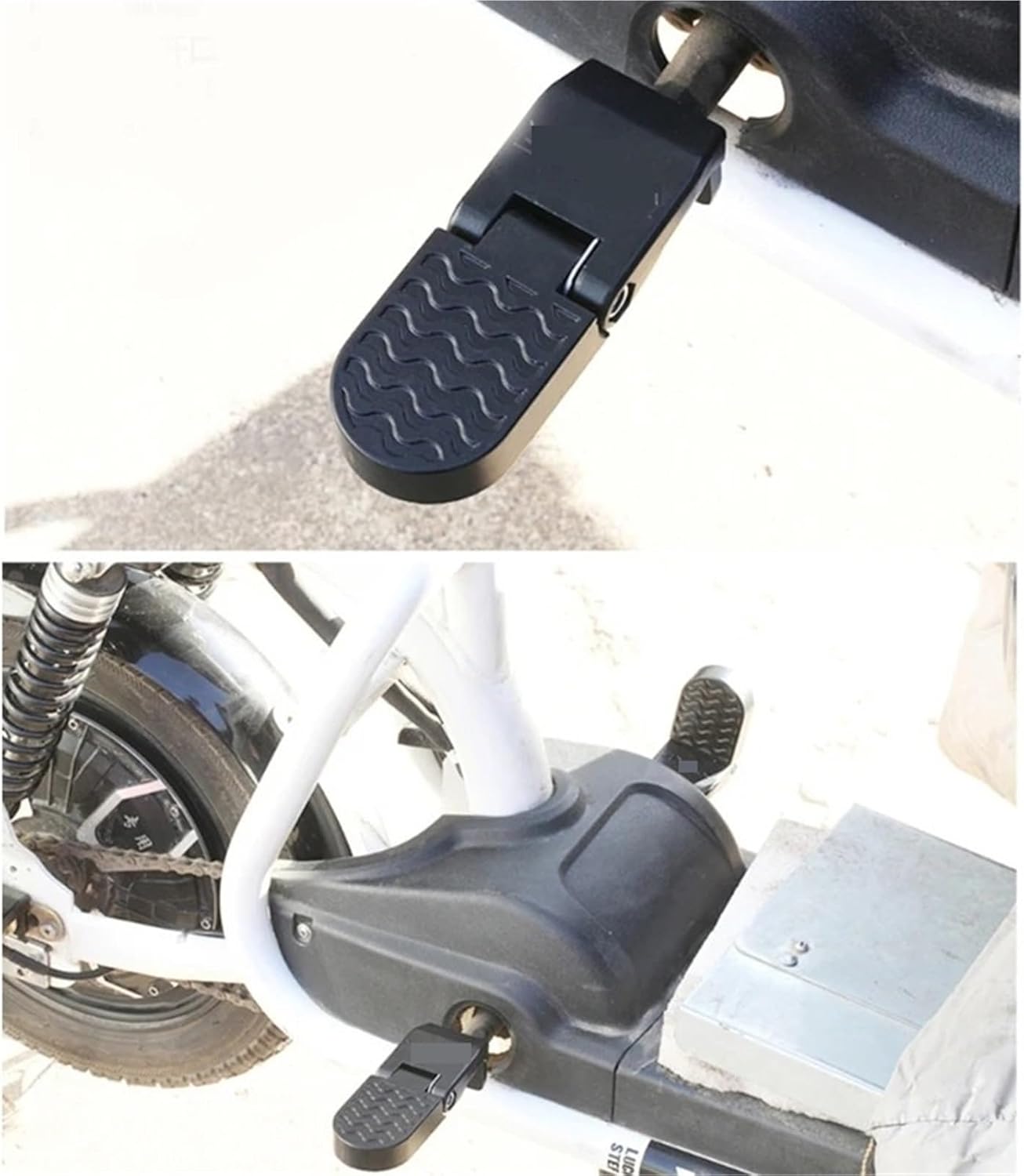 Bike Foot Pegs 1 Pair of Electric Bicycles Rear Pedal Wheel Folding for Mountain Bike