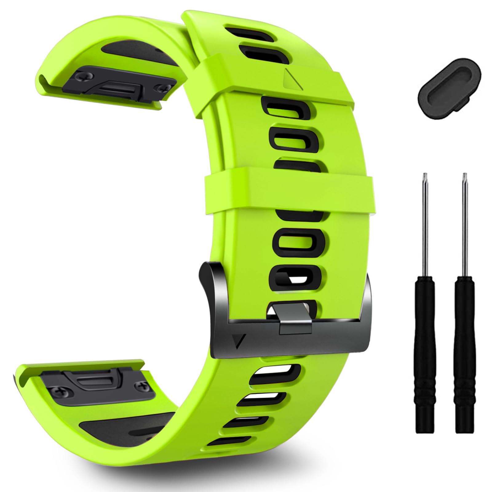 ZPJPPLX 26mm Easy Fit Watch bands For tactix 8 Fenix 8 51mm 7X Pro 6X 5X,Soft Silicone Sport Straps Compatible for Garmin Tactix7/Fenix 6X Pro/Fenix