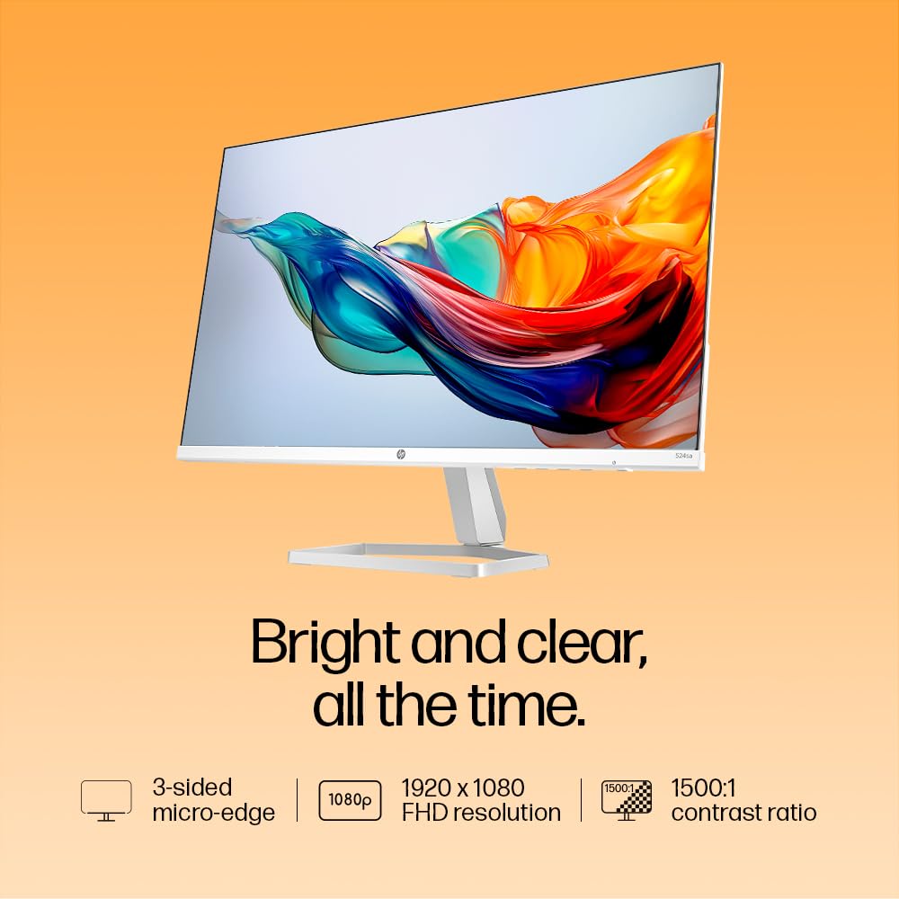 HP Series 5 23.8 inch FHD Monitor with Speakers - 524sa, 23.8inch