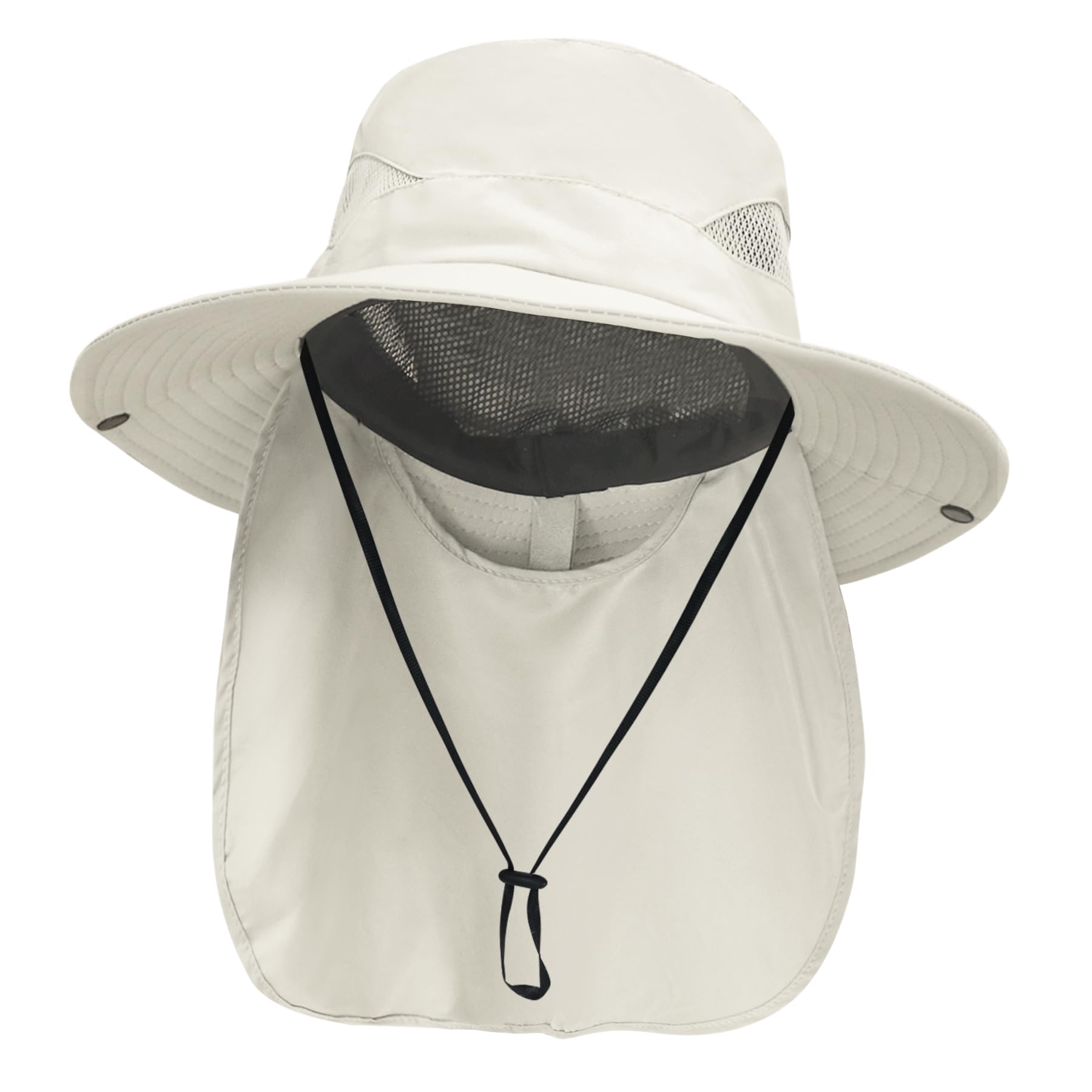 NPJY Sun Fishing Hats for Men Women UV Sun Protection Bucket Hat with Foldable Neck Flap