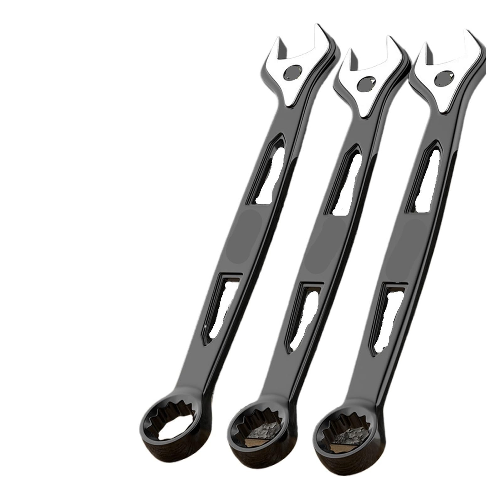 Llaves de trinquete de 6-32mm para reparaciones domésticas, kit métrico de flores de ciruelos 19pcs