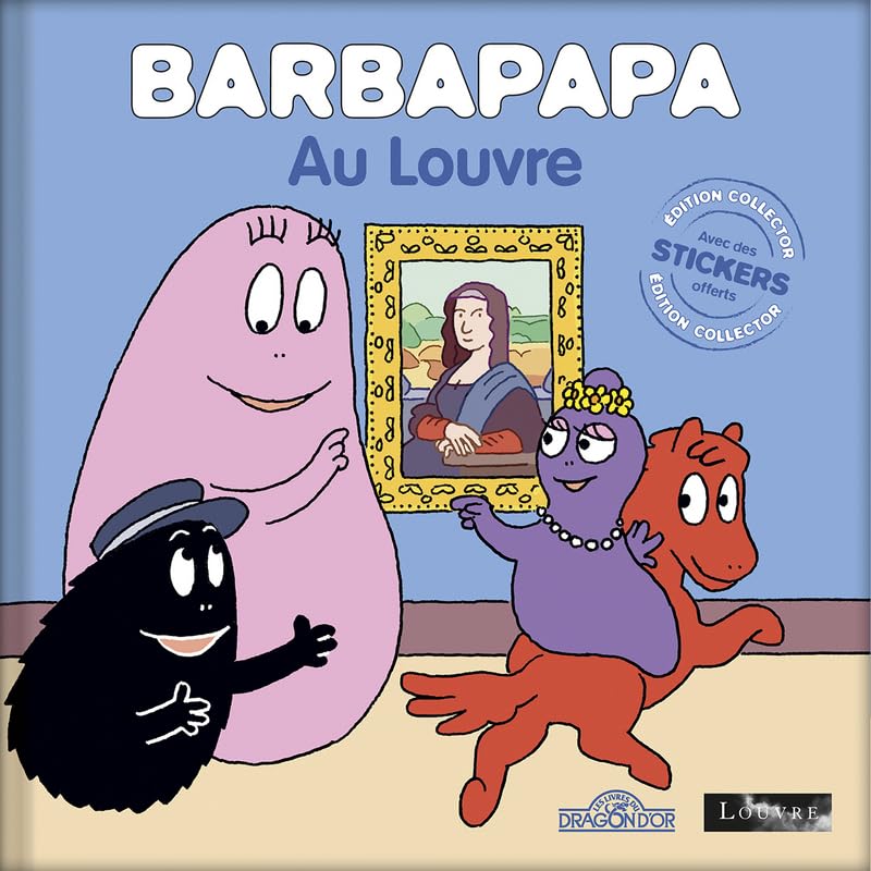 Barbapapa – Barbapapa au Louvre – Édition collector – Album avec des stickers – Dès 3 ans