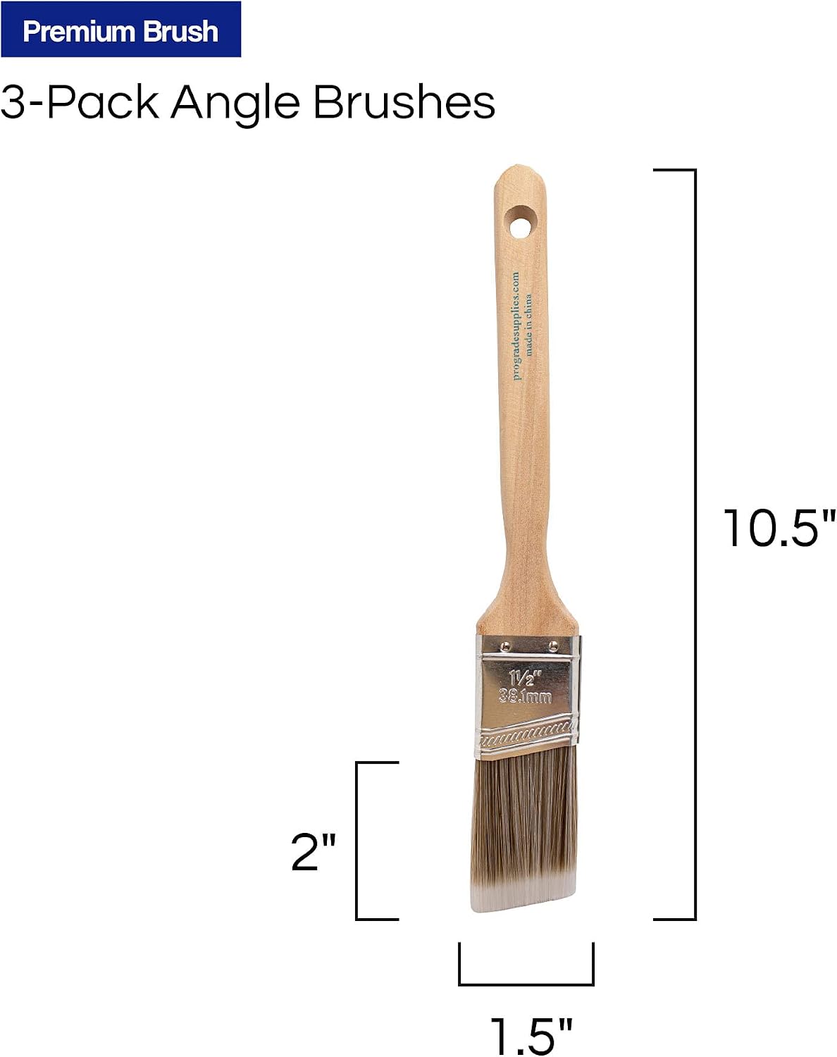 Pro Grade - Paint Brushes - Paint Brush Set (3 Ea 1.5A SC)