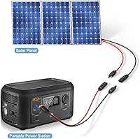 Vista 6 de Cable de carga solar de 10AWG a XT60, cable de extensión de panel solar para estación de energía portátil, River 600, generador solar, paquete