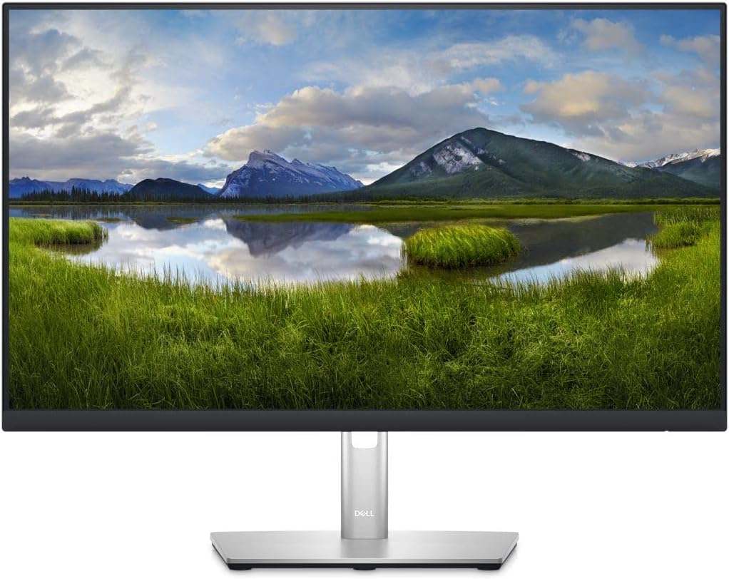 Dell P2423D 24 Inch IPS QHD WLED LCD Monitor With DisplayPort,HDMI,USB 3.2 Gen 1 - Black-Silver