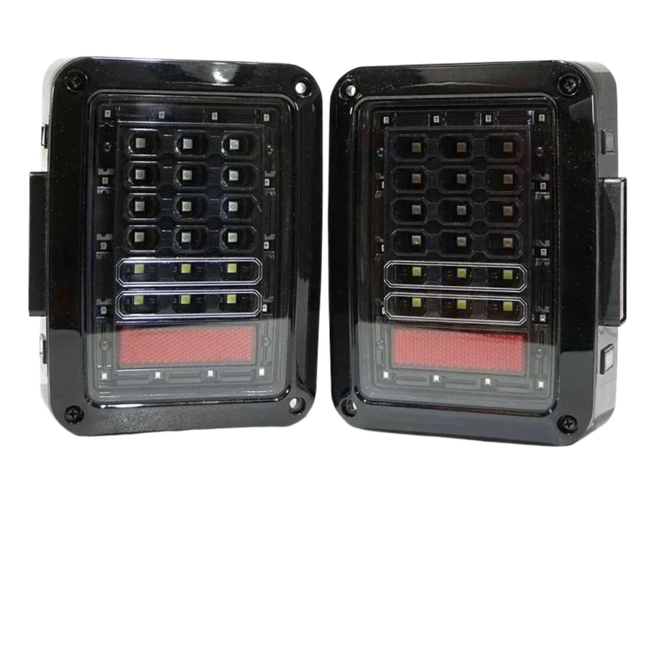 Feux arrière Led pour Wrangler JK 2007-2017 version EU transparents - 7