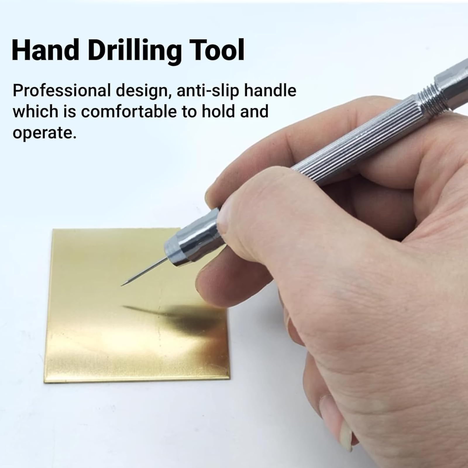 Mini Trapani a Mano 0,5-3,2 mm Trapano Modellismo con 10 Punte Micro Twist Drill Bits per Bricolage
