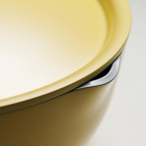 Vista 20 de Tramontina Juego de sartenes todo en uno Plus, sartén antiadherente de cerámica de 5 cuartos con tapa, inserto de vapor, utensilios de bambú y Rosado