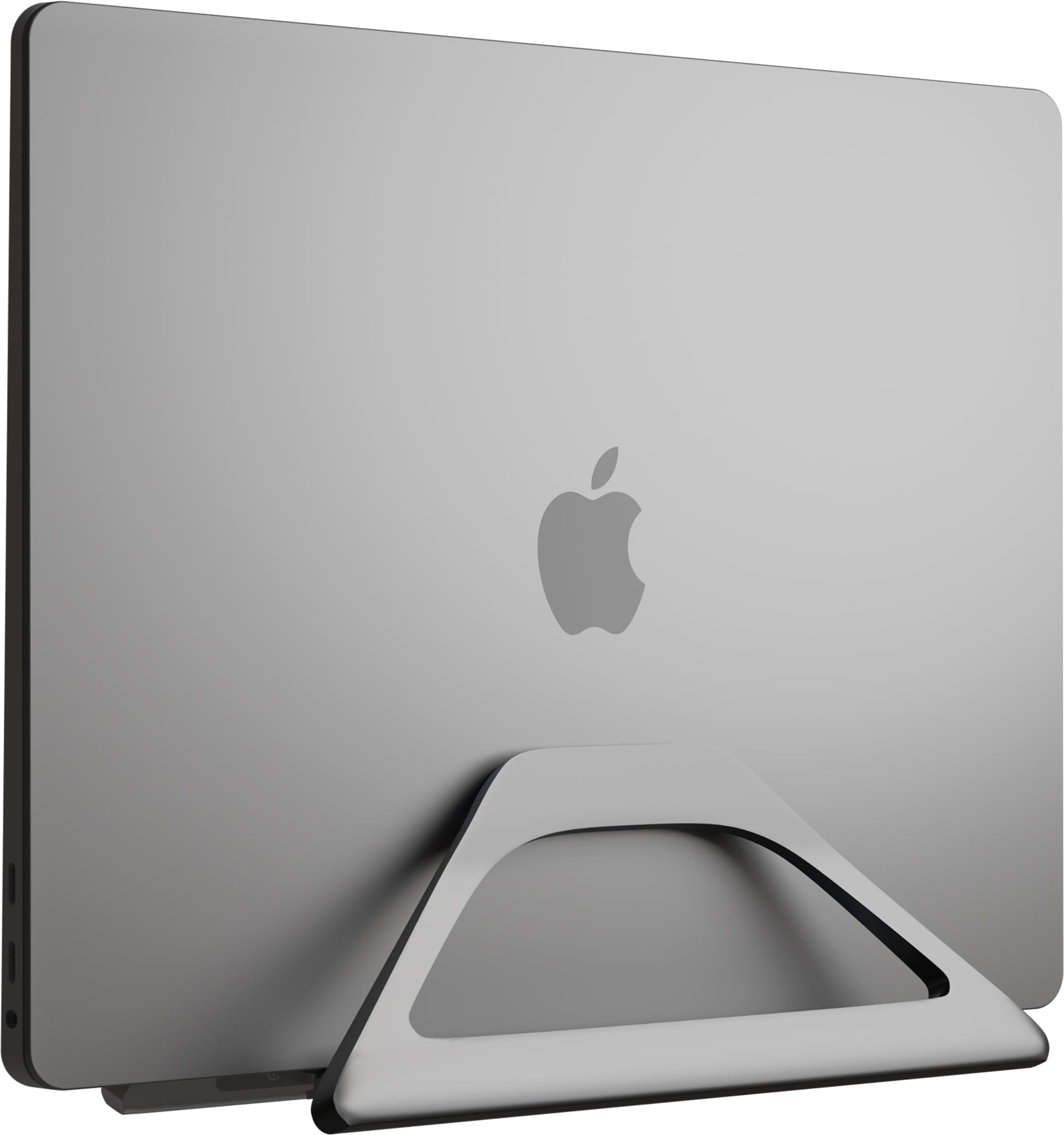 Vertical Laptop Stand Holder- Adjustable Laptop Holder Vertical fits All MacBook, Chromebook & Gaming Laptops - Grey-image-6