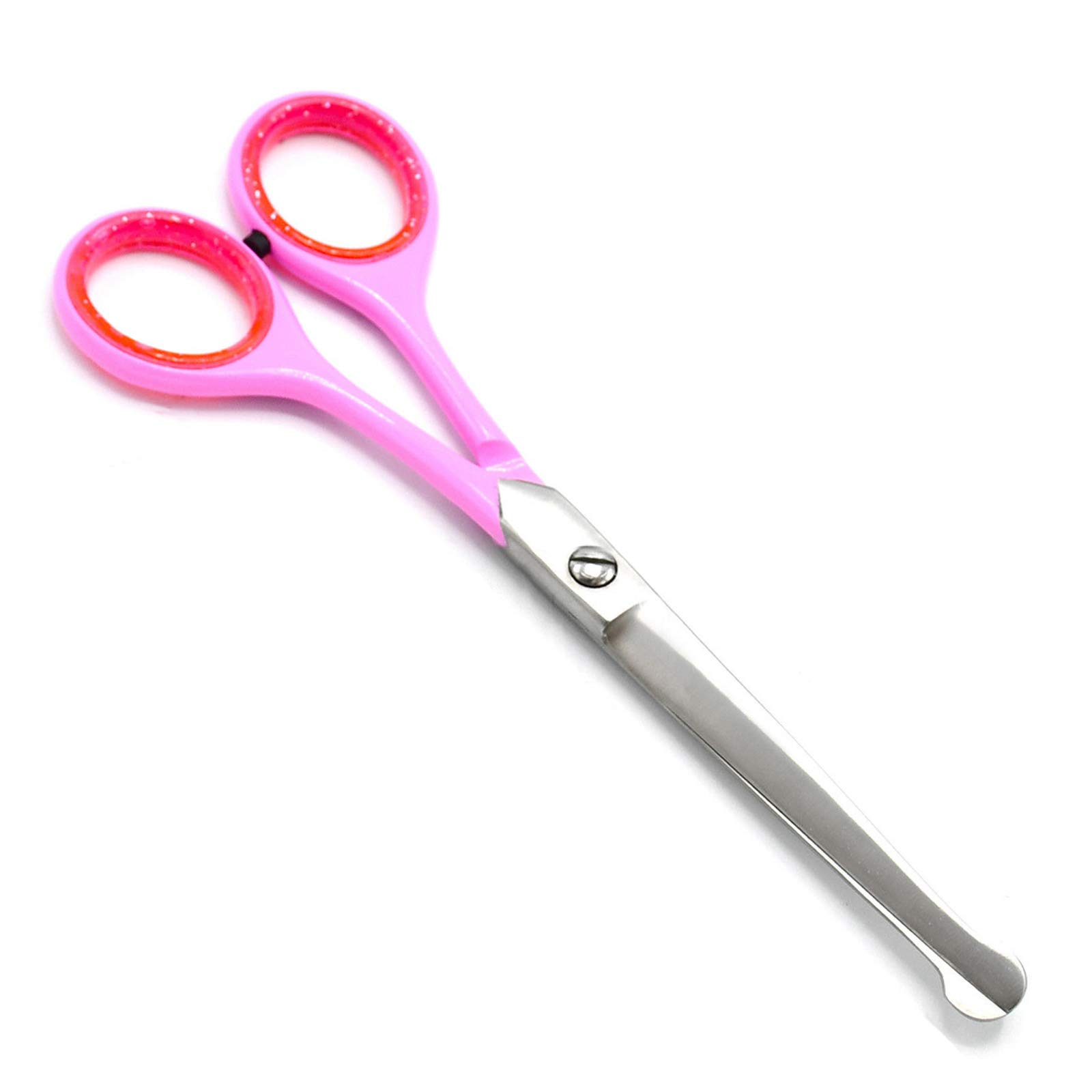 AAProTools Stainless Steel Ball Tipped Ear & Nose Hair Saftey Scissor Shear + Moustache & Beard Scissor Shear 6