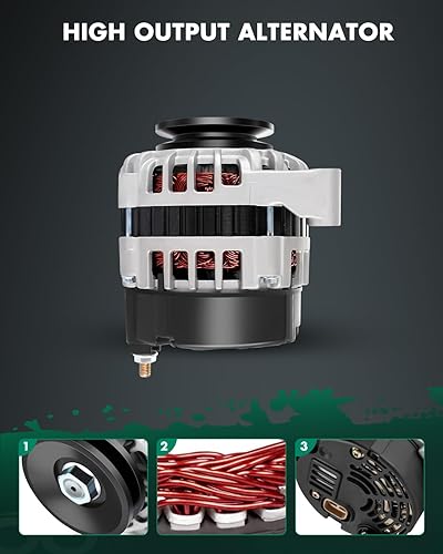 Miniatura 5 de SCITOO Alternadores 12390N 90-31-7021 para cargadoras de dirección Bobcat en todas las ruedas A220 2001-2003 Deutz BF4M1011F Dsl A300 2002 Deutz