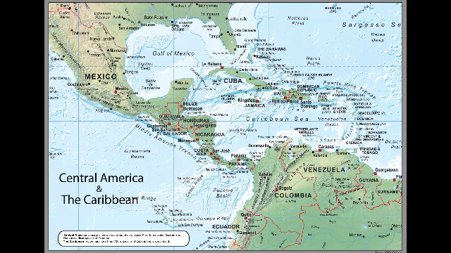 amazon-com-central-america-and-the-caribbean-poster-map-24-x-17-inches-paper-laminated-office-products for Free Printable Map Of Central America And Caribbean Amazon.com : Central America and the Caribbean Poster Map - 24 x 17 inches – Paper Laminated : Office Products for Free Printable Map Of Central America And Caribbean