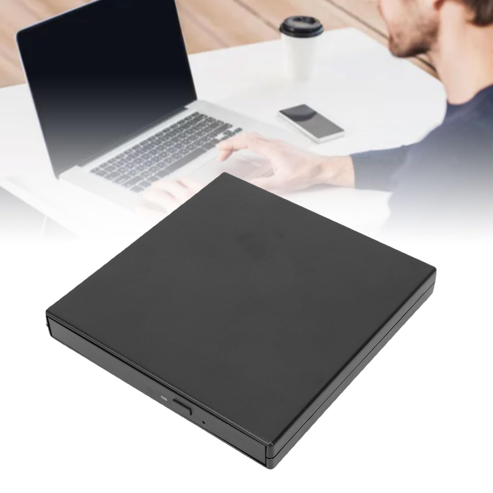GOWENIC Lettore di unità Ottiche Esterne USB 4K, Supporta Wins OS X Linux (SILVER)