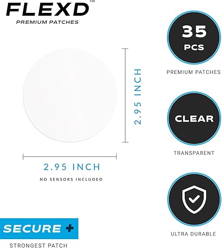 Miniatura 2 de Flexd - Parches Adhesivos Freestyle (35 piezas) - Cubiertas Adhesivas Libre Sin Adhesivo en el Centro - Transparente
