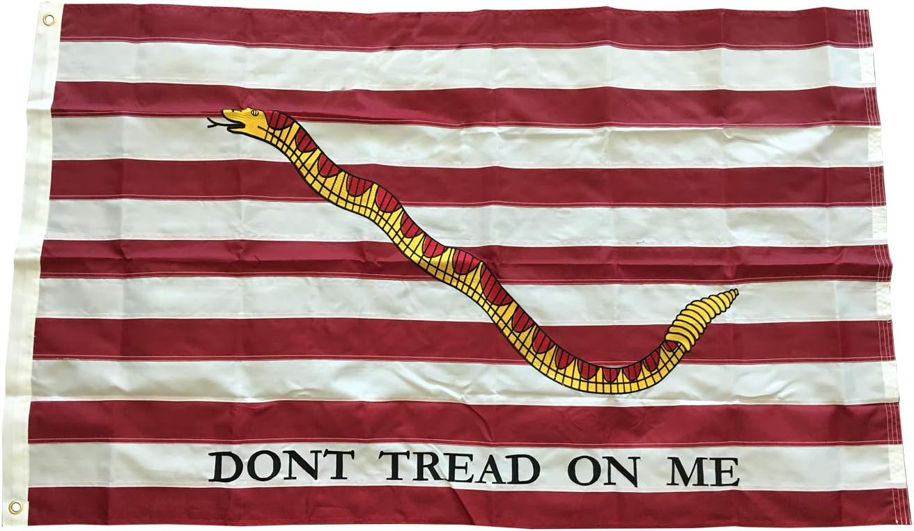 4 Less Co 3x5 ft FIRST NAVY JACK Embroidered Nylon Flag