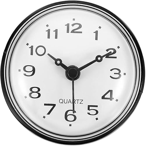 Miniatura 4 de PATIKIL Reloj de baño impermeable, mini relojes de pared redondos con ventosa para ducha, cocina, decoración del hogar, color verde