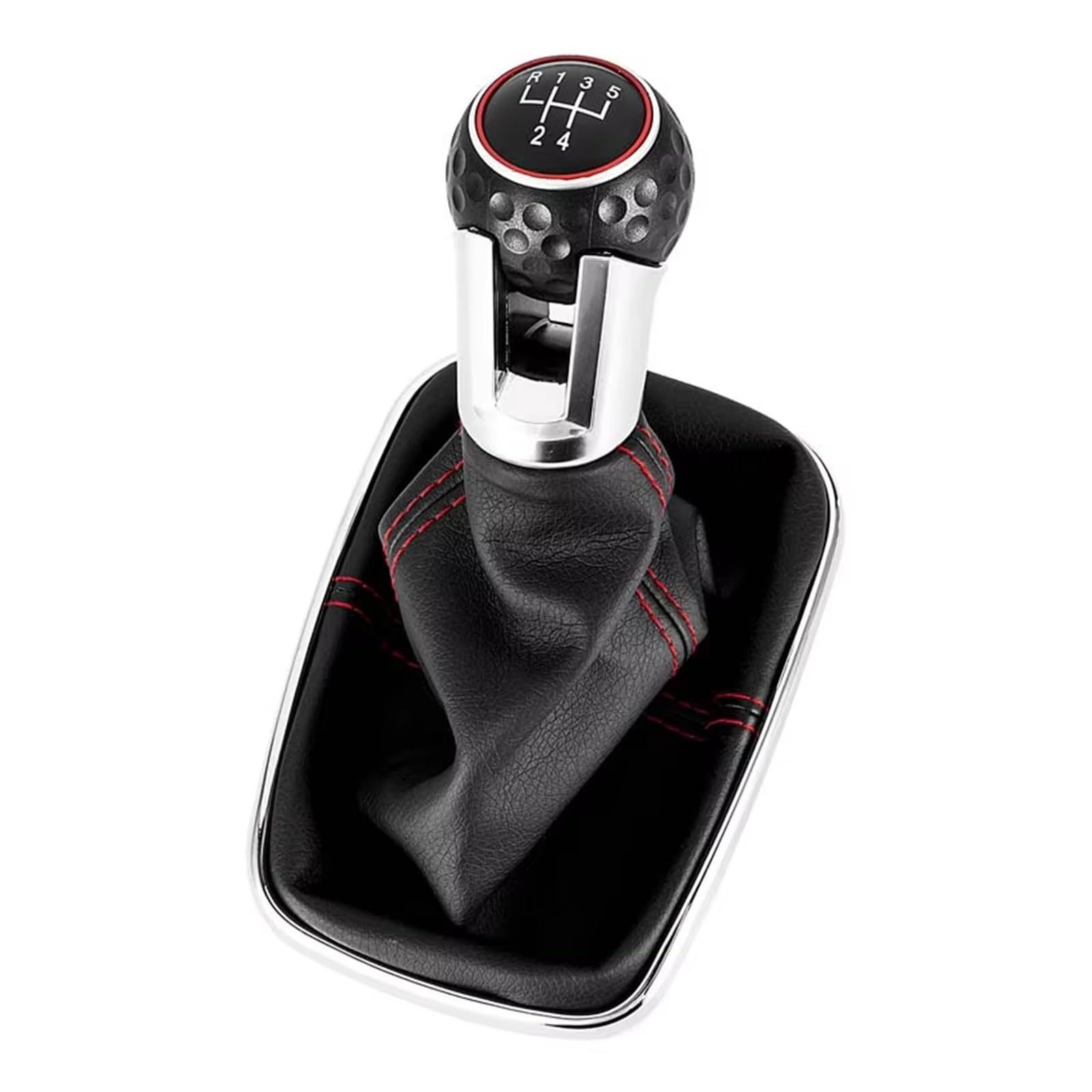 GHQFROP Transmission Gear Shift Knob for VW for Golf for Bora for Jetta for GTI MK4 Car 5/6 Speed 12mm Gear Shift Knob Lever Shifter Gaiter Boot Car Gear Stick Knob(12MM 5 Speed)