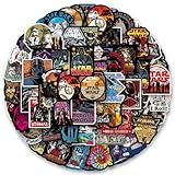 Claasic Move Stickers Pack：Every sticker pack contains 108 pieces of Star War stickers, the size range is about 2-3 inches，various types，Images are beautiful, durable. High Quality: Our stickers are made of vinyl material, with waterproof and sunscre...