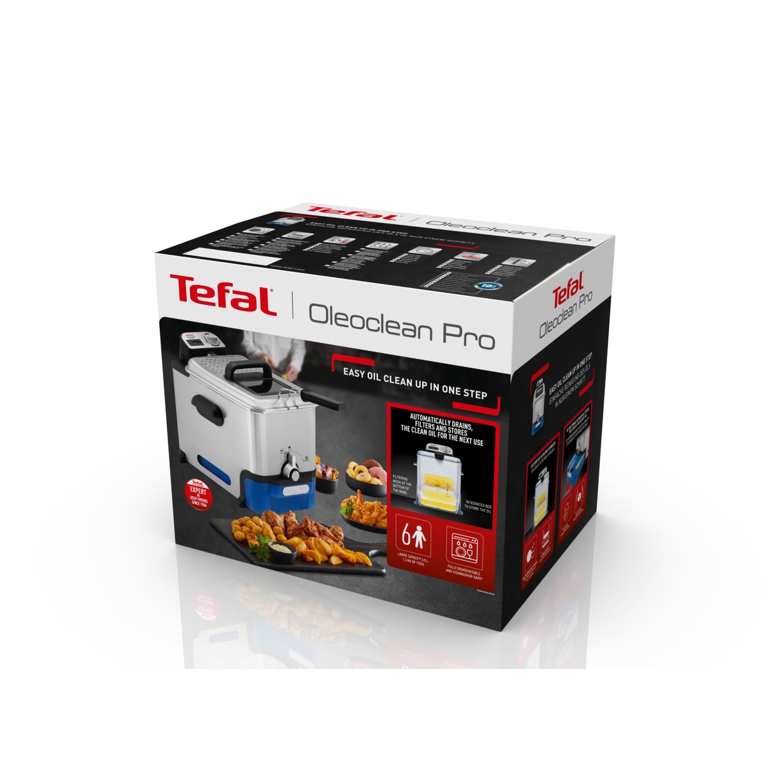 Tefal Fryer Oleoclean Pro Inox & Design (FR8040)