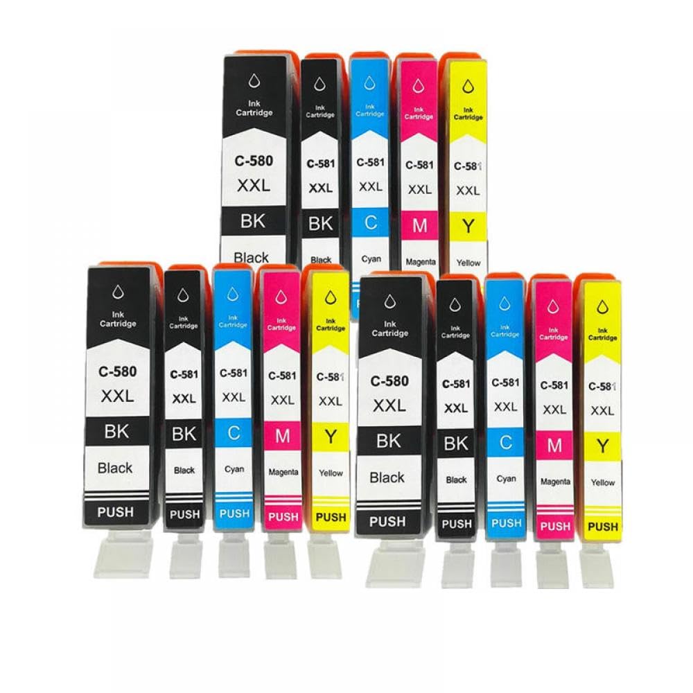 Cartouche PGI580 CLI581 compatible imprimante TR7550 TS6150 580 581