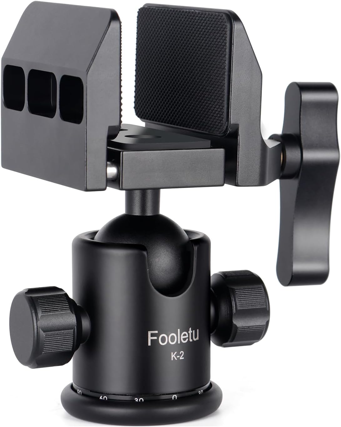 Shooting Saddle for Hunting Tripod, 360° Rotation Ball Head Rifle Saddle Mount, Aluminum Shooting Stick Gun Rifle Rest Clamp for Shooting and Hunting (K-2)