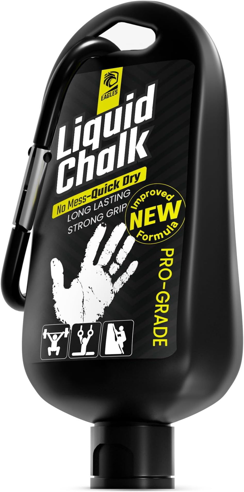 EAGLES Pro Grade Gym Liquid Chalk 50, 120 or 280ml Mess-Free Chalk for Weightlifting, Gymnastics Rock Climbing, Pole Grip, Sports Dries in Seconds - Sweat-Resistant and Long Lasting