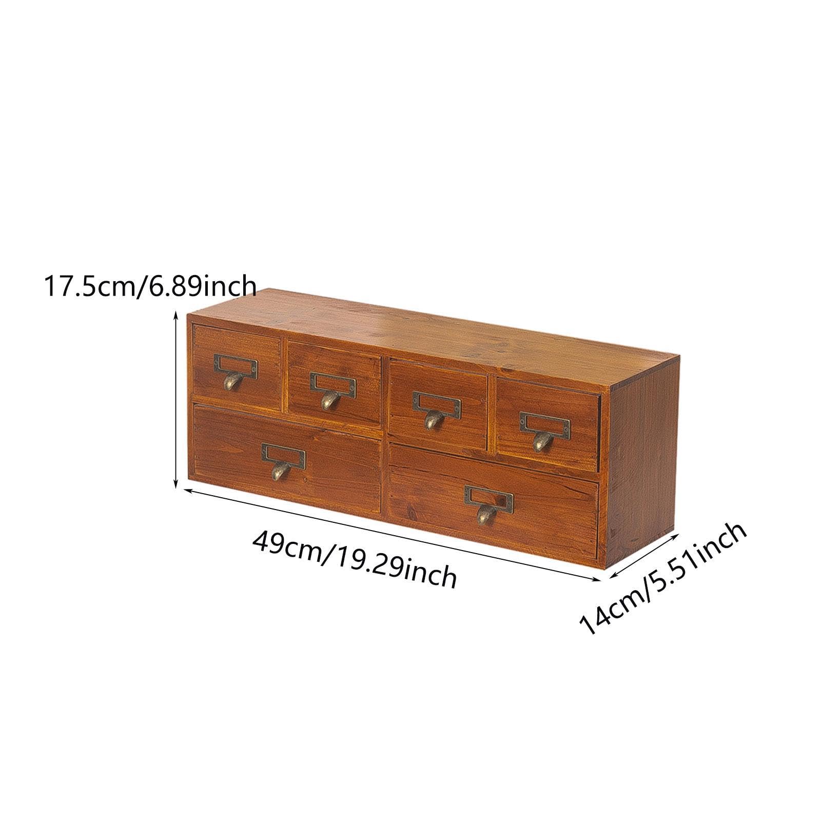 harayaa Scatola Portaoggetti in Legno, Cassettiera, Cassettiera, Organizer per Scrivania, per Ripiano Del Dormitorio