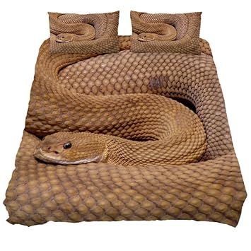 Buy Muooum Basilisk Rattlesnake Snake Reptile Duvet Cover Queen 3pc Cover Set Comforter Bedding Cover With 2 Pillow Case Online At Low Prices In India Amazon In